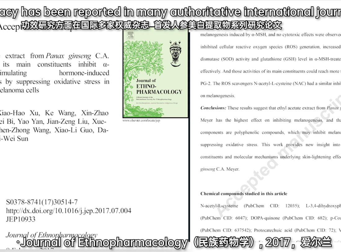 功效研究在国际多家权威杂志发布百篇研究论文